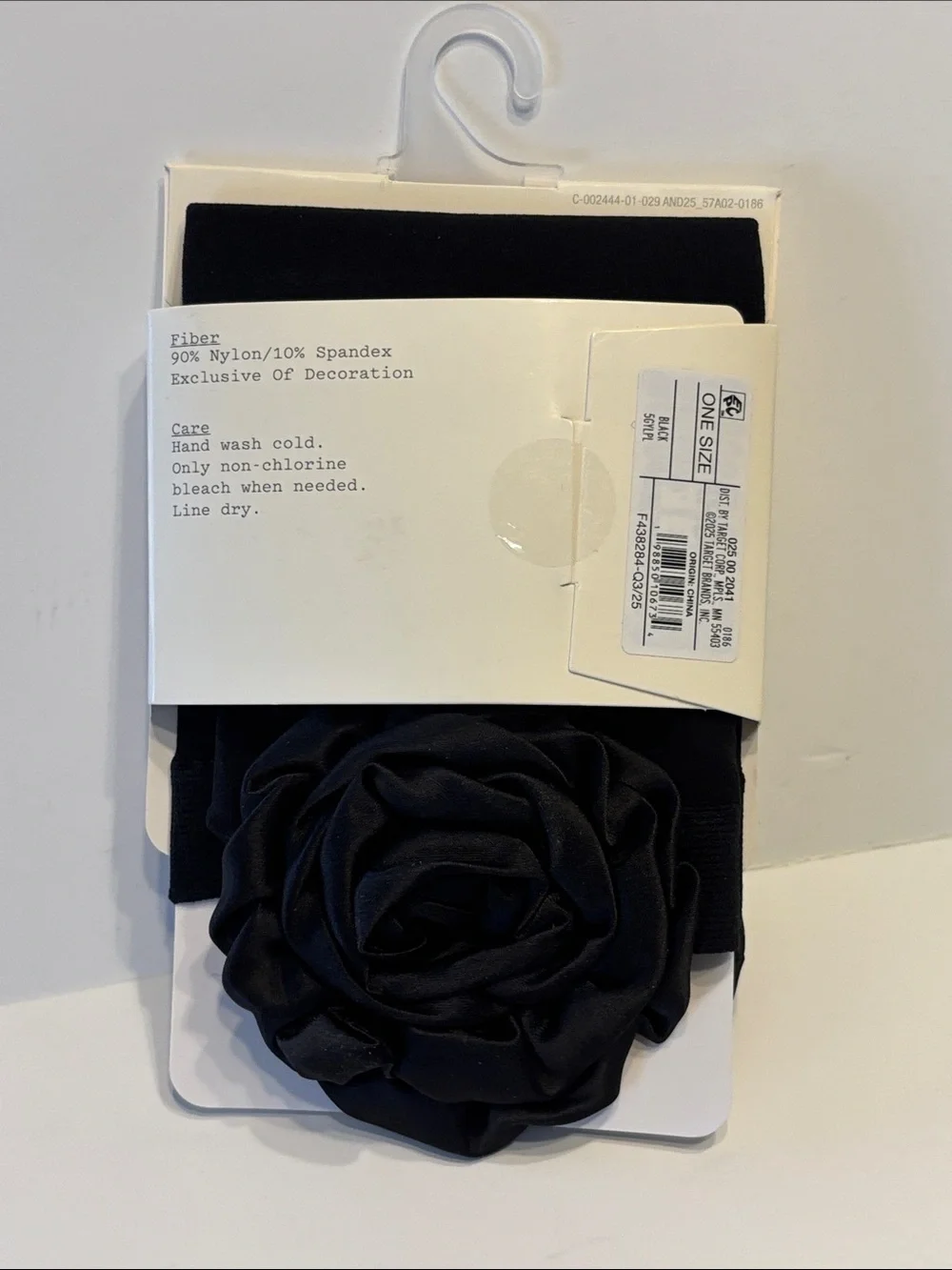 A New Day Black Rosette Detail Fashion Anklet Socks